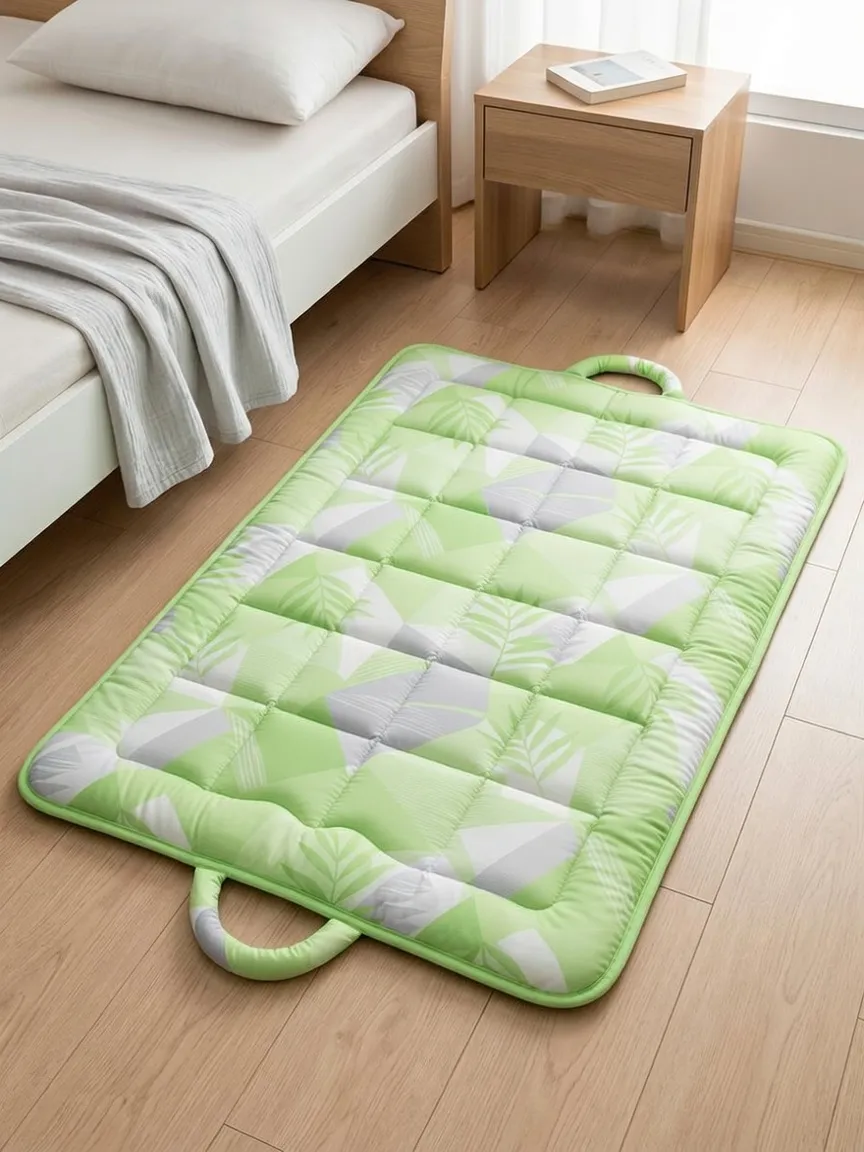 Geometric Leaf Print Cooling Mat