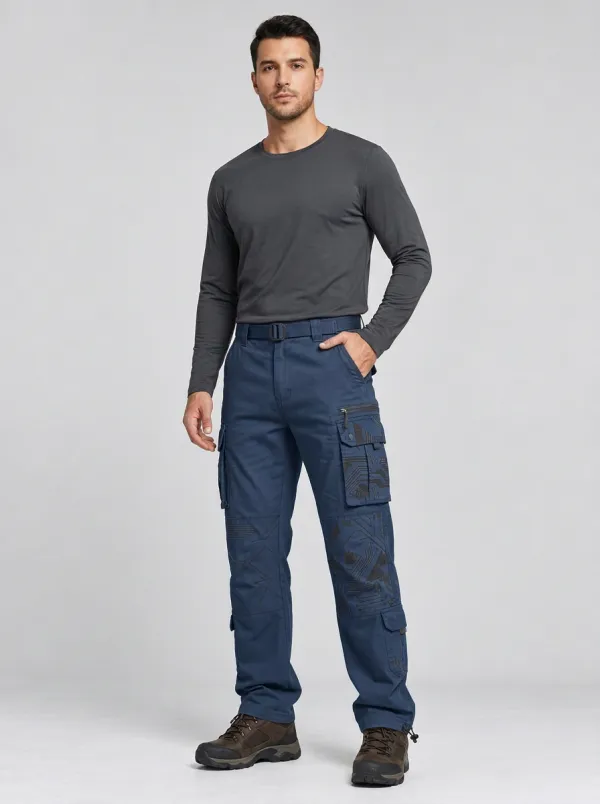 Men's Charcoal Grey Tech Circuit Tactical Cargo Pants