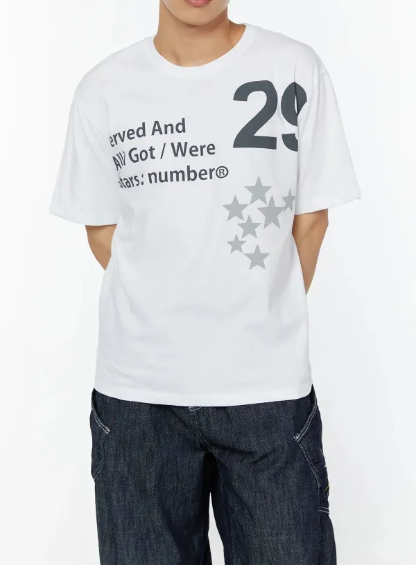 Men's Crew-Neck Graphic Print T-Shirt