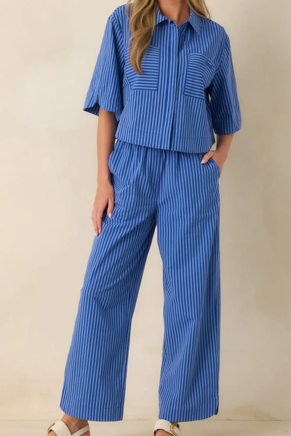 Electric Stripe Cotton Pants