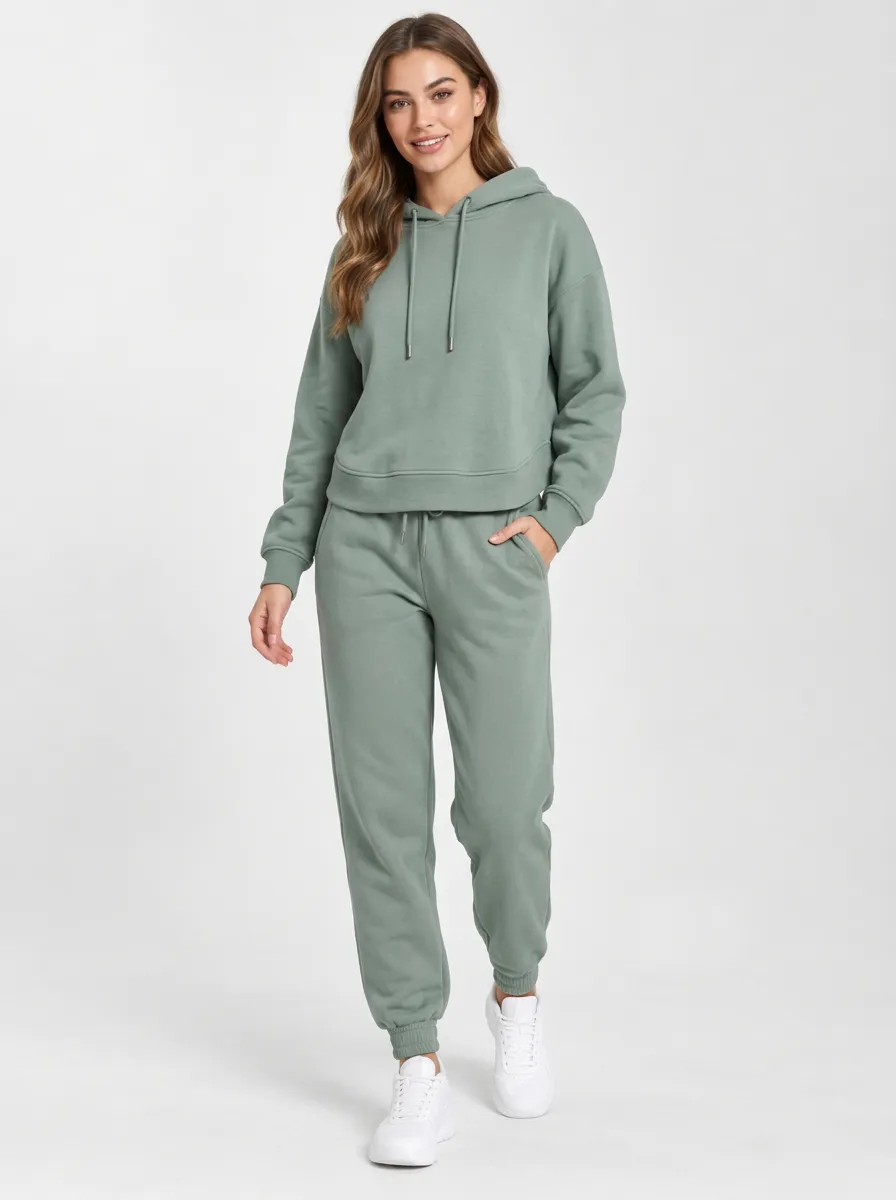 Women's Leisure Printed Sweatpants Set