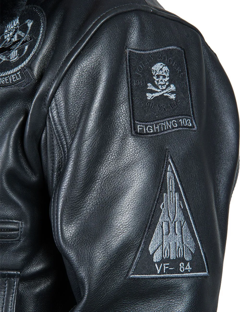 Soft Touch Faux Leather Bomber Jacket