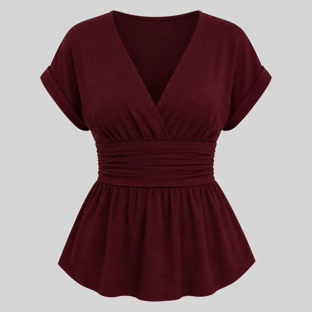 Peplum Flowing Blouse