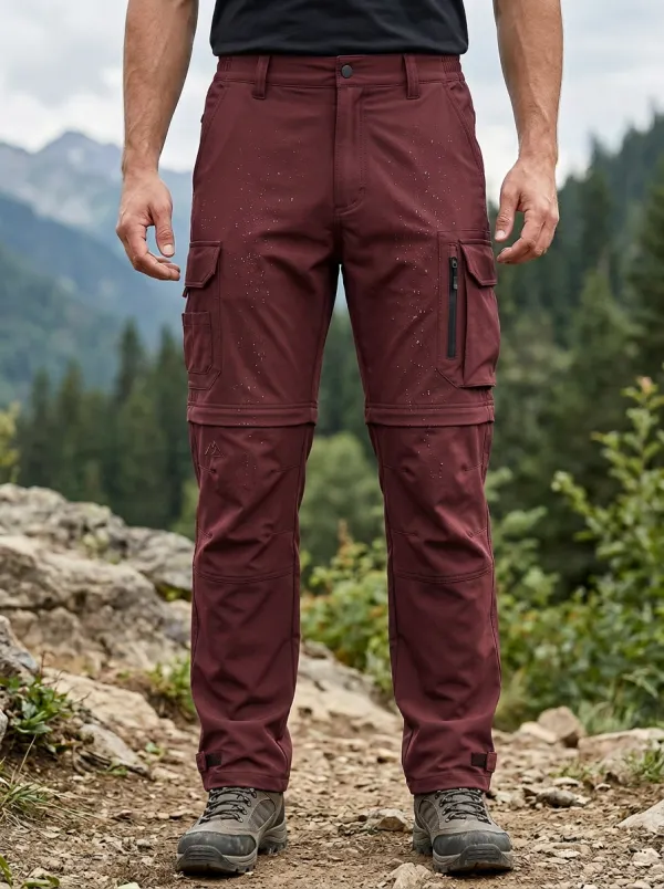 Men's Outdoor Hiking Waterproof Multi-Pocket Cargo Pants