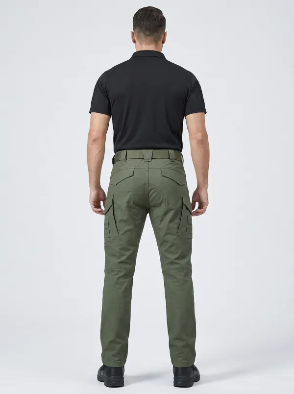 Men's Tactical D-Ring Zip-Utility-Pocket Reinforced-Knee Reinforced-Stitching Cargo Pants