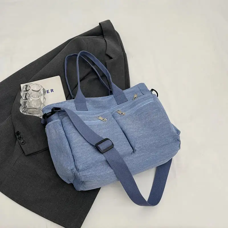 Versatile Utility: Large-Capacity Mesh & Canvas Travel Bag