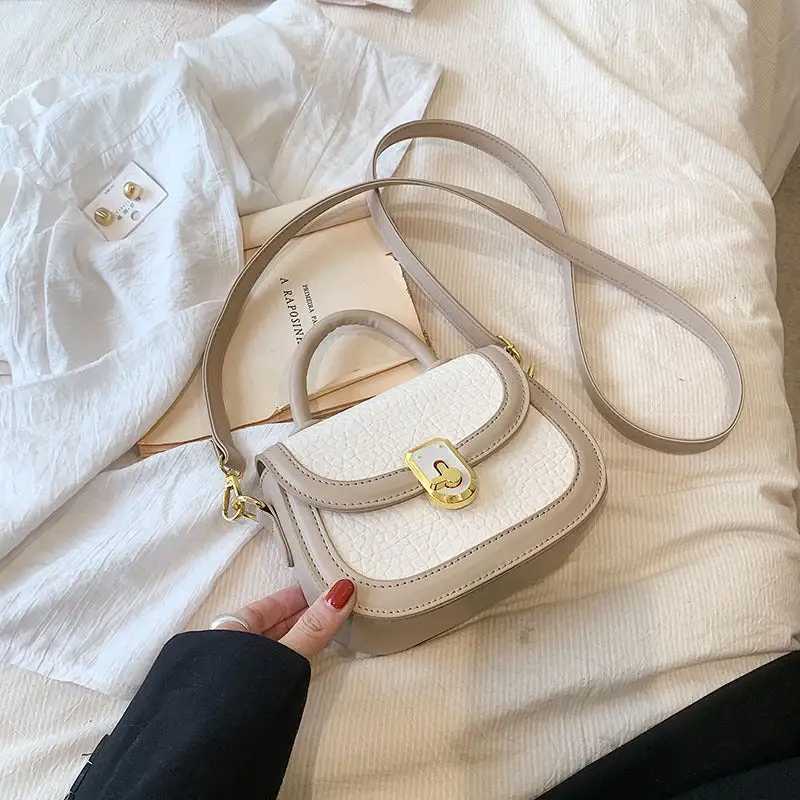 Structured Compact Textured Saddle Bag