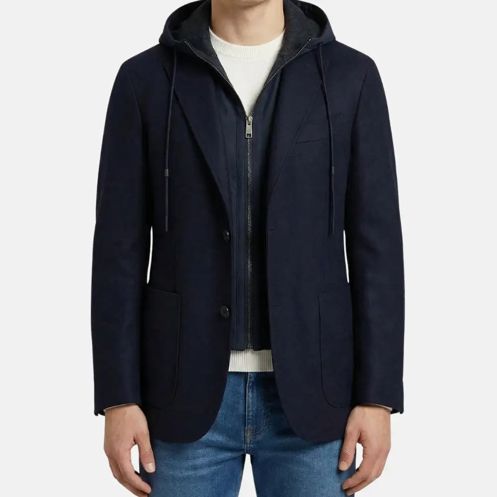 Structured Cashmere Wool Blazer Jacket