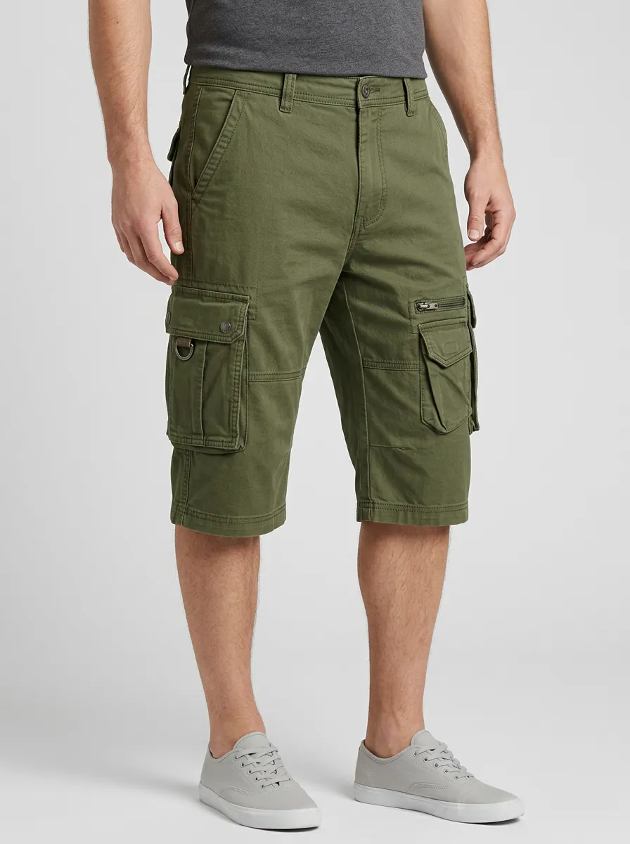 Men's Classic Cargo Shorts with Multi Pocket Storage