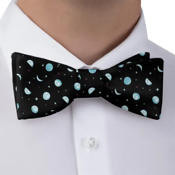 Mini Moons Space Theme Bow Tie