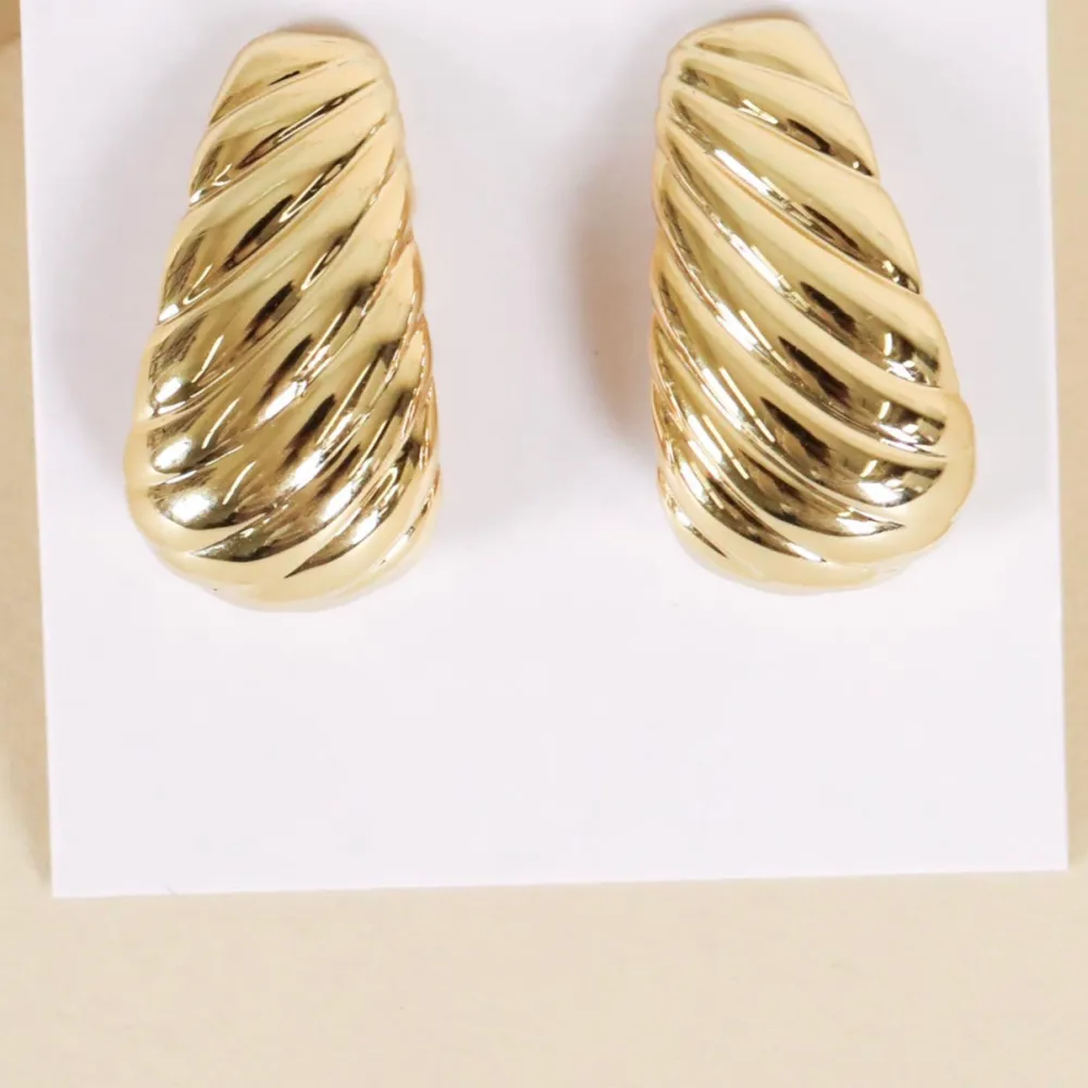 Bold Swirl Statement Earrings