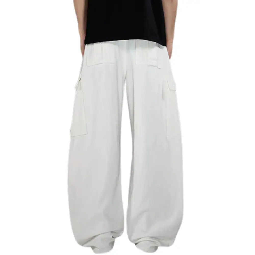 Barrel Leg Cargo Utility Men's Casual Pants