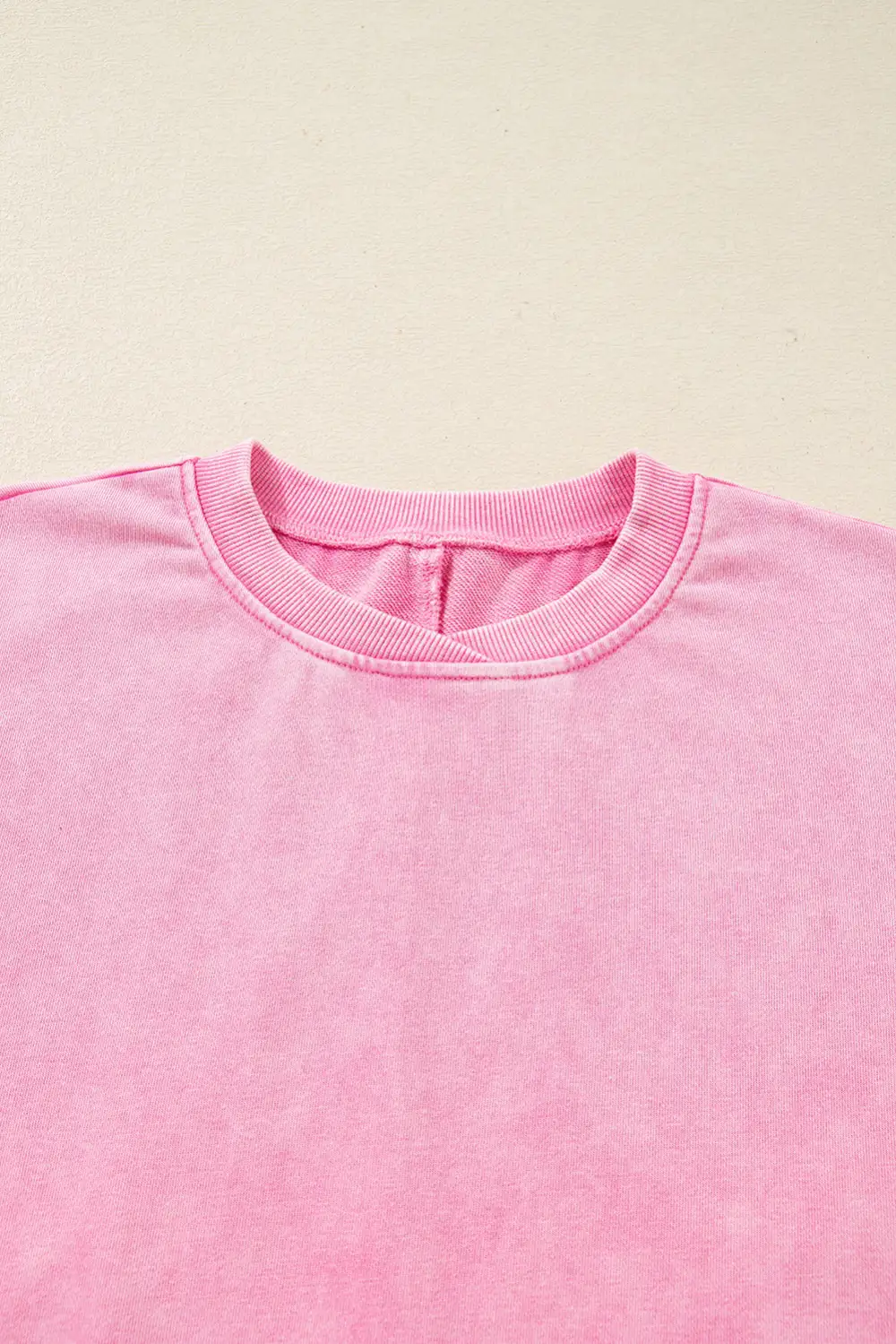 Relaxed Mineral Wash Drop Shoulder Crewneck Sweatshirt