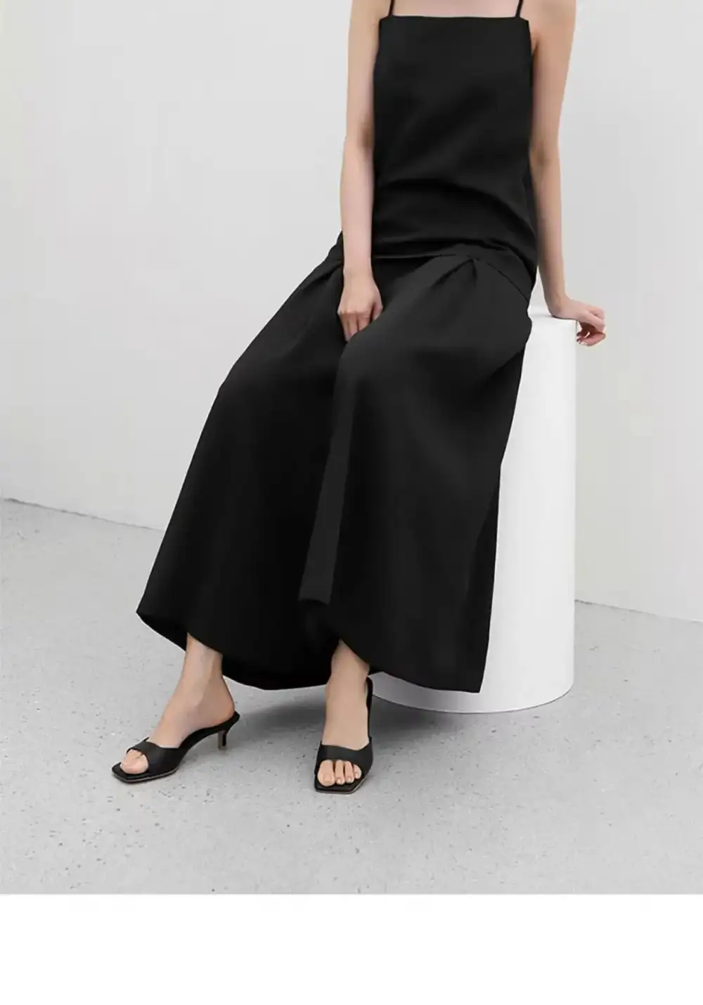 Leather Open-Toe Heeled Sandals
