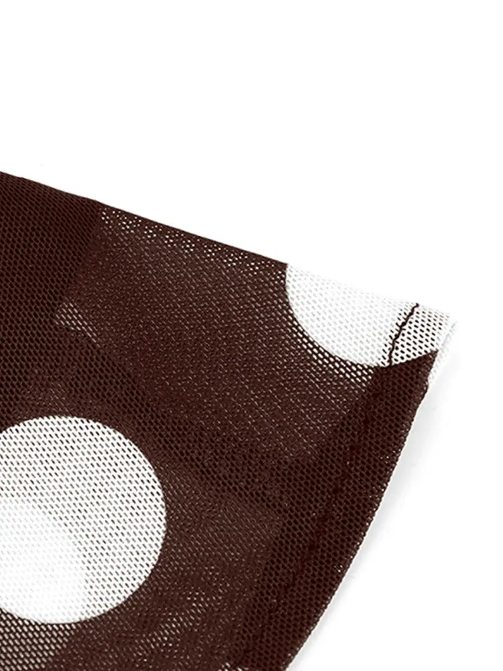 Sharp Mesh Polka Skirt