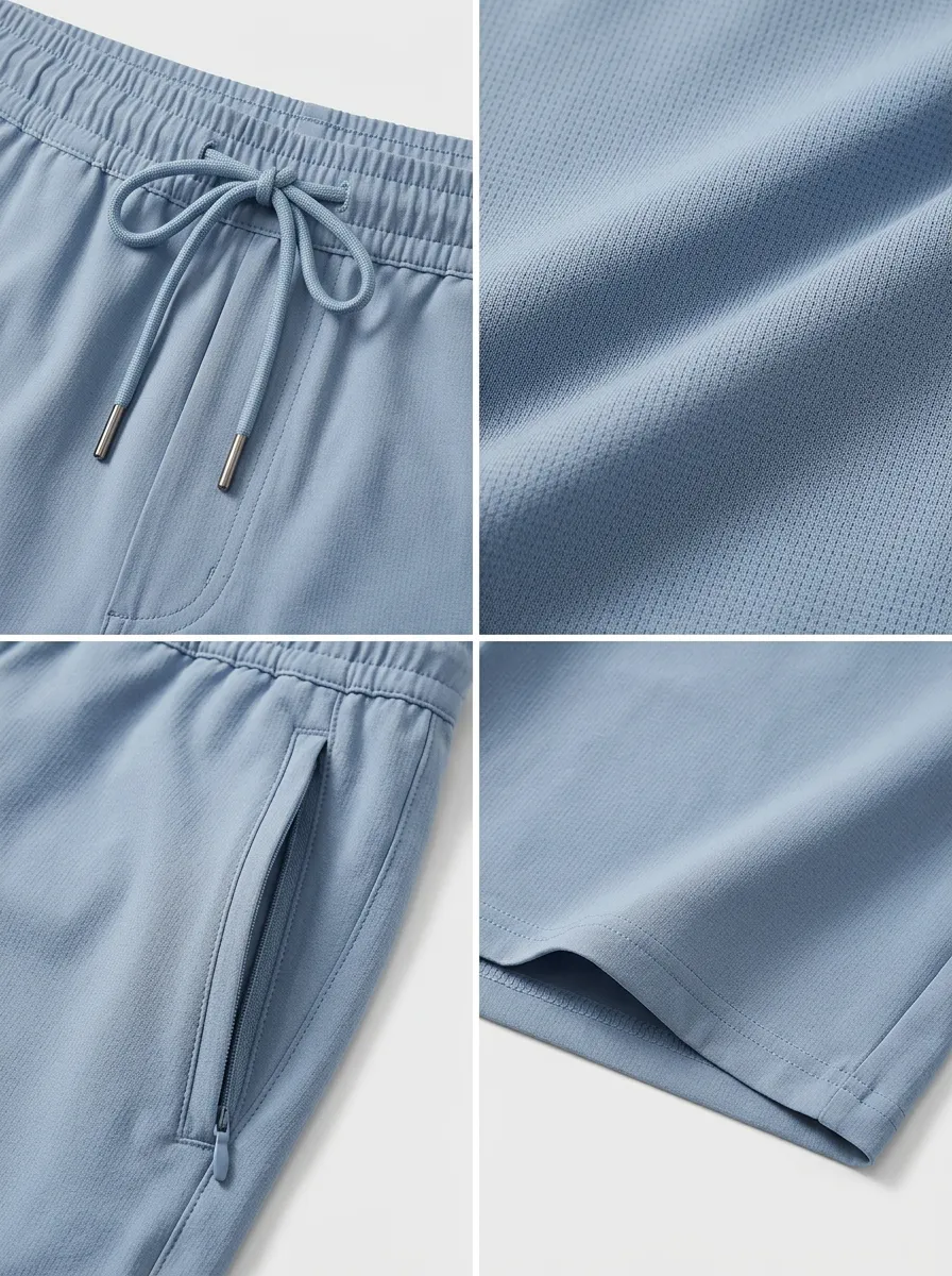 Casual Ice-Silk Stretch Drawstring Shorts