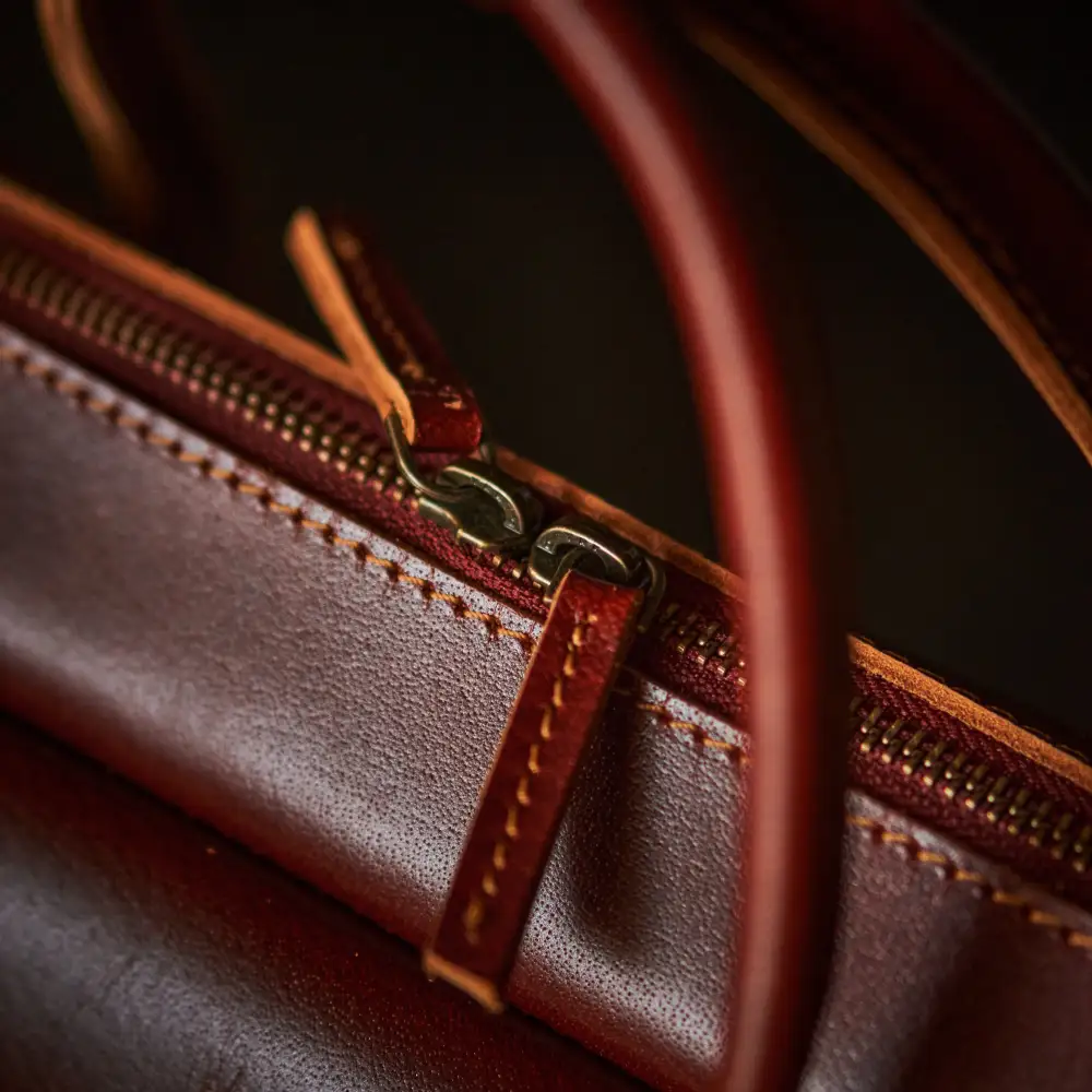 Organized Leather Laptop Briefcase Bag