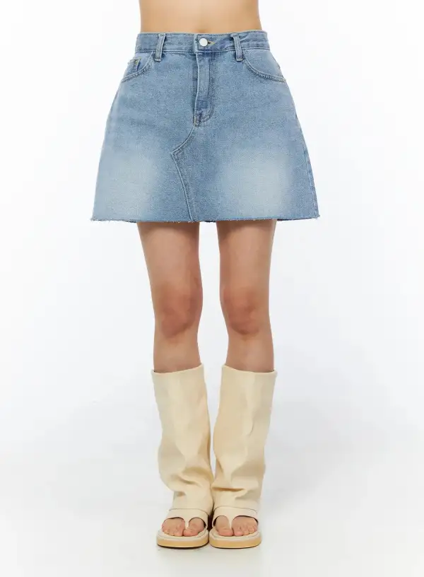 Casual Denim Mini Skirt