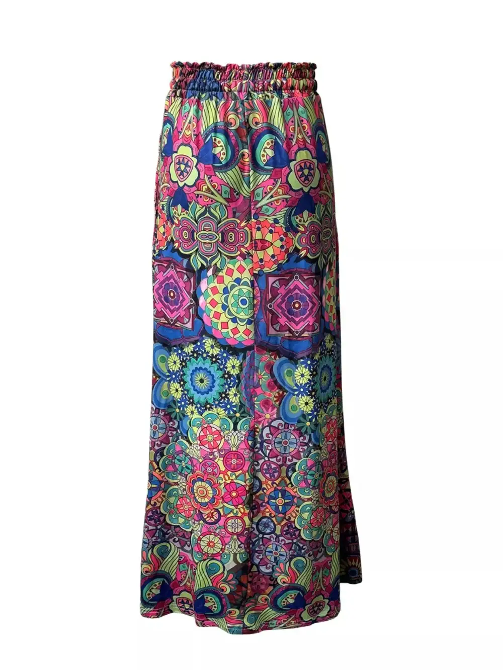 Refined Printed Wide Leg Pants