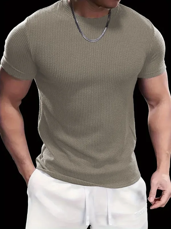 Premium Textured Crewneck T-Shirt