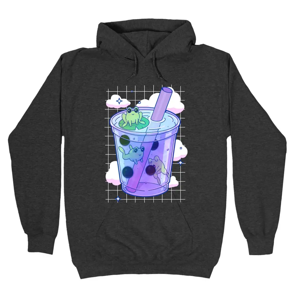 Laidback Boba Frog Pullover Hoodie