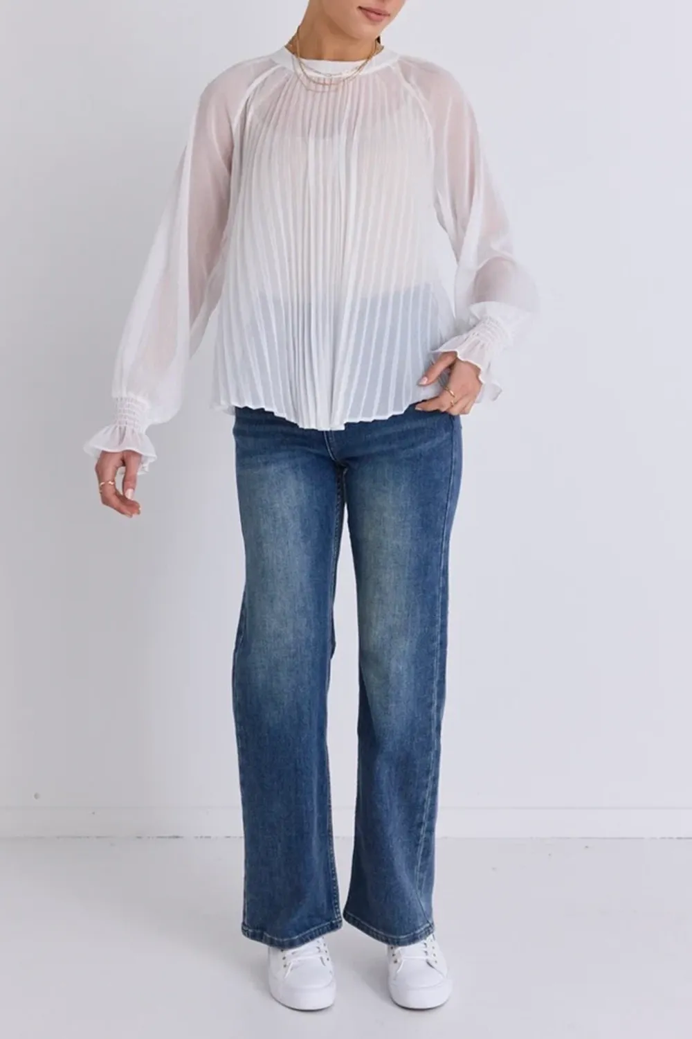 Dark Blue High Rise Soft Flared Jeans