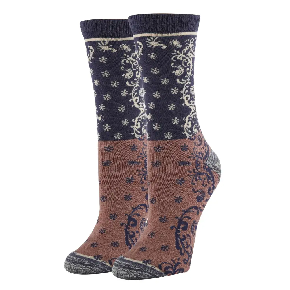 Bamboo Blend Everyday Pattern Crew Socks