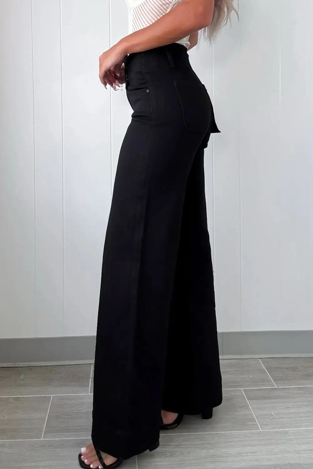 High Waist Flared Casual Jeans