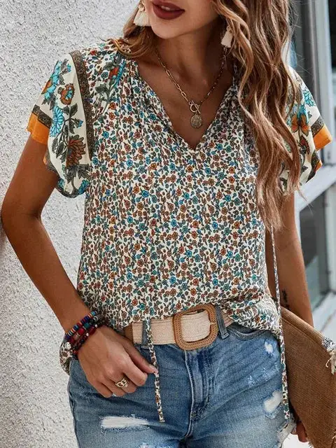 Floral Boho Top