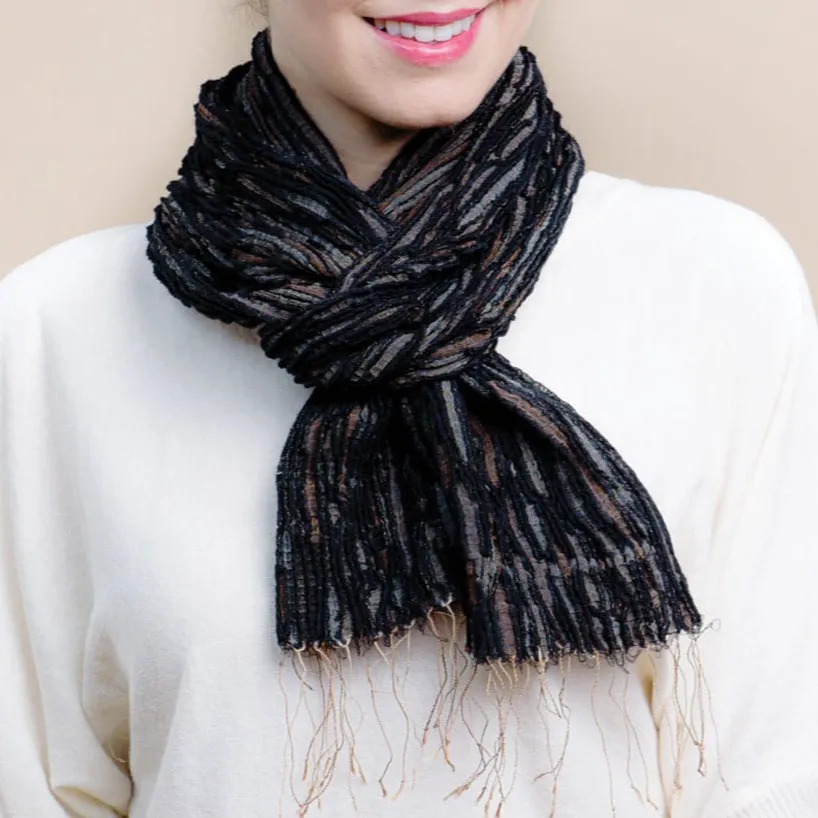 Handwoven Silk Wool Scarf