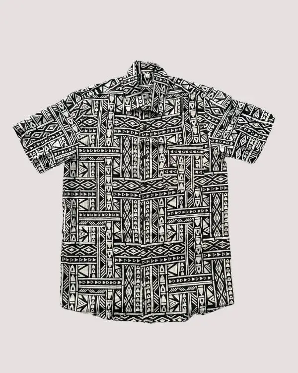 Geometric Print Men's Shirt