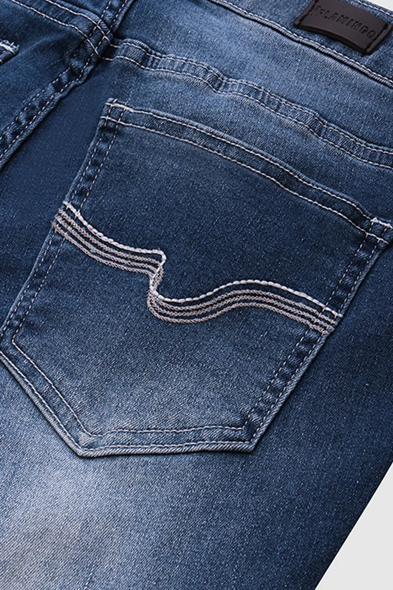 Distressed Low Rise Skinny Jeans