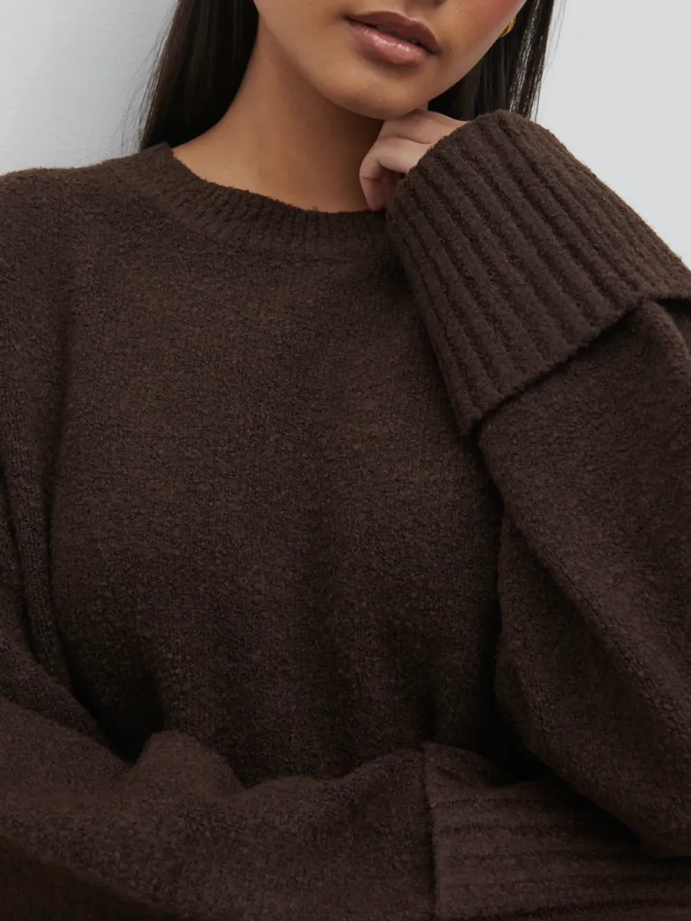 Slight Stretch Oversized Jumper