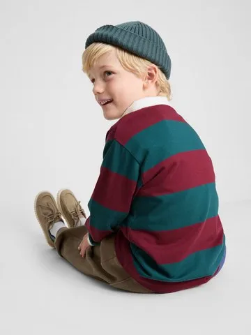 1-9yrs | Cotton Rich Stripe Rugby Shirt