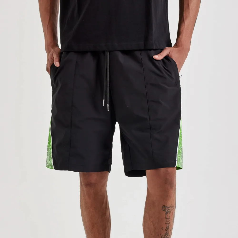 Everyday Rhinestone Nylon Shorts