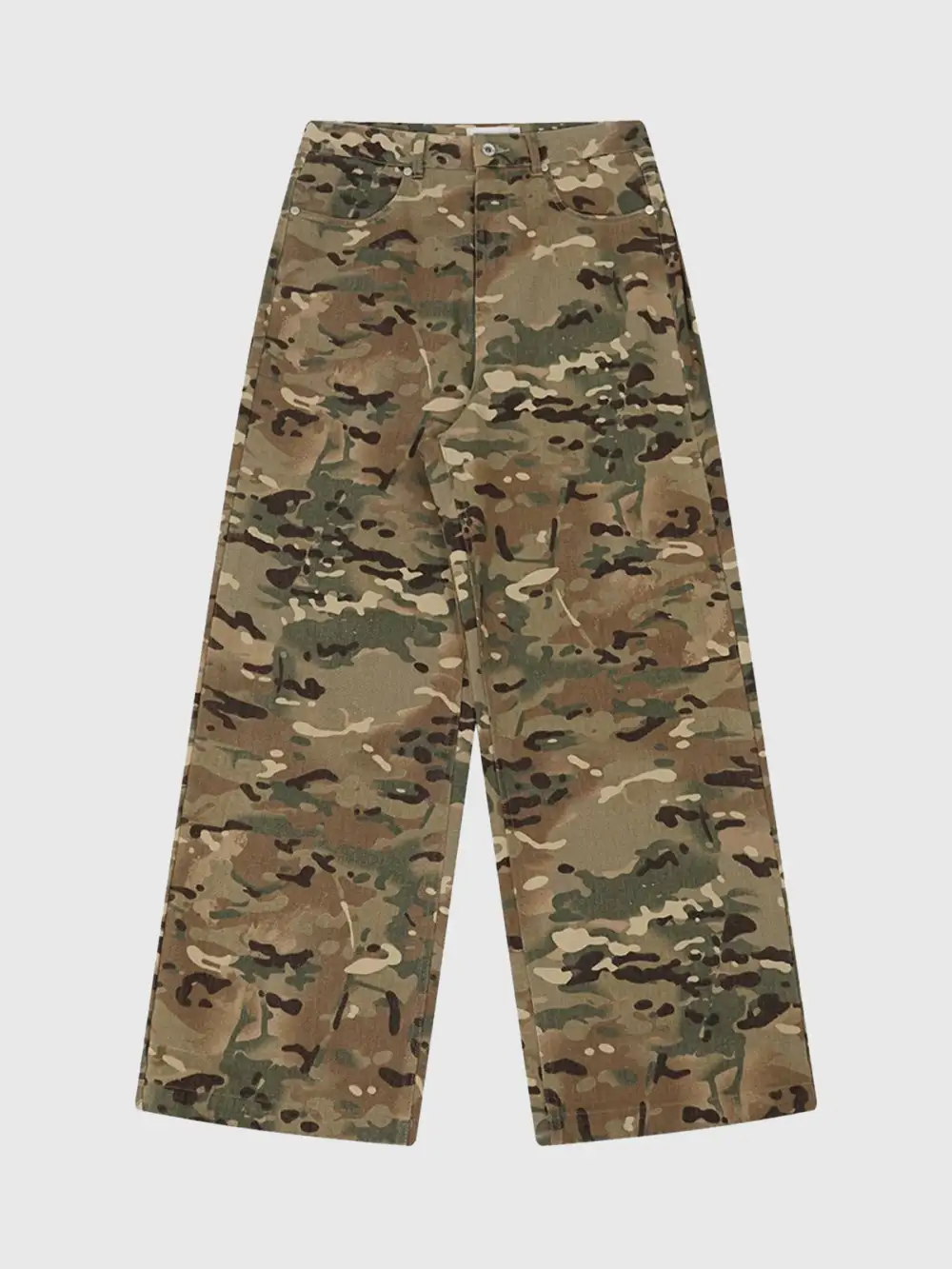 Straight-Leg Camouflage Pants