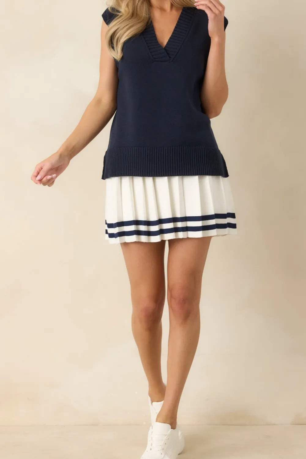 Pleated For What' Next Pleated Mini Skirt