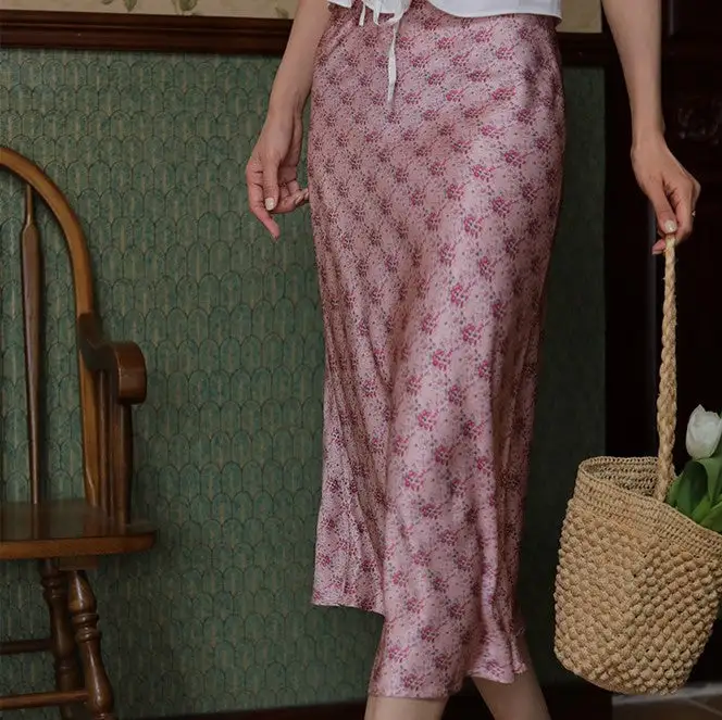 Chic Simple Everyday Casual Floral Skirt