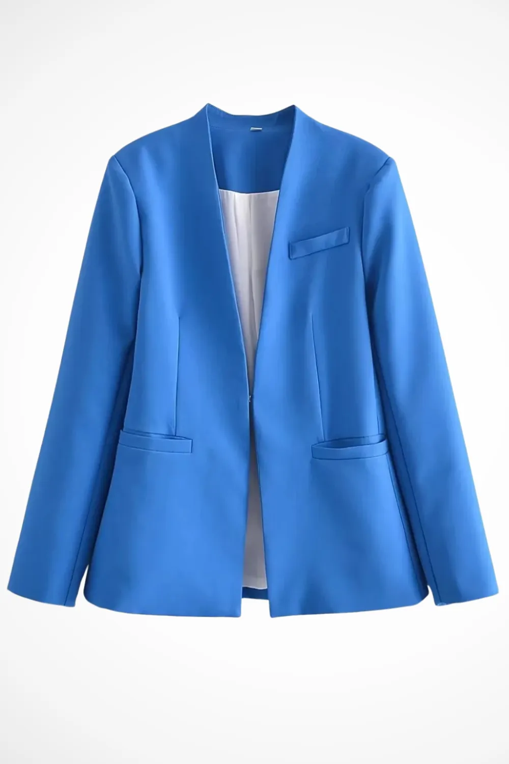  Tailored Blazer Wide Leg Pants Suit Set