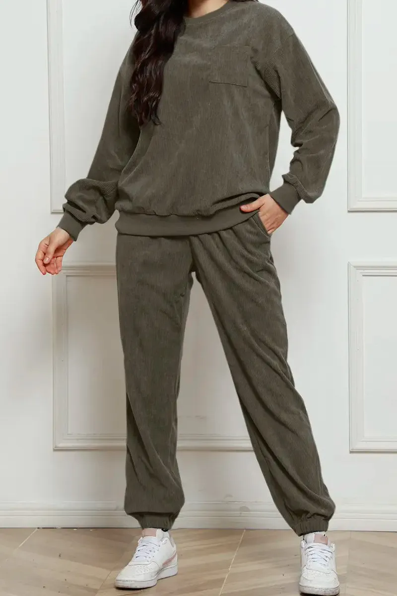Drawstring Comfortable Everyday Pajama Set