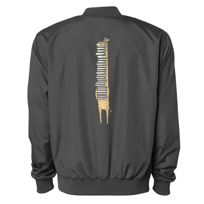 Book-Loving Giraffe Bomber Jacket