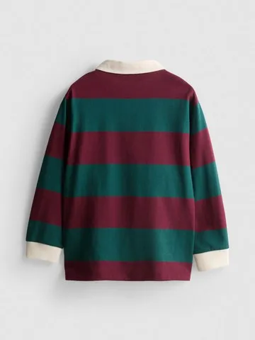 1-9yrs | Cotton Rich Stripe Rugby Shirt