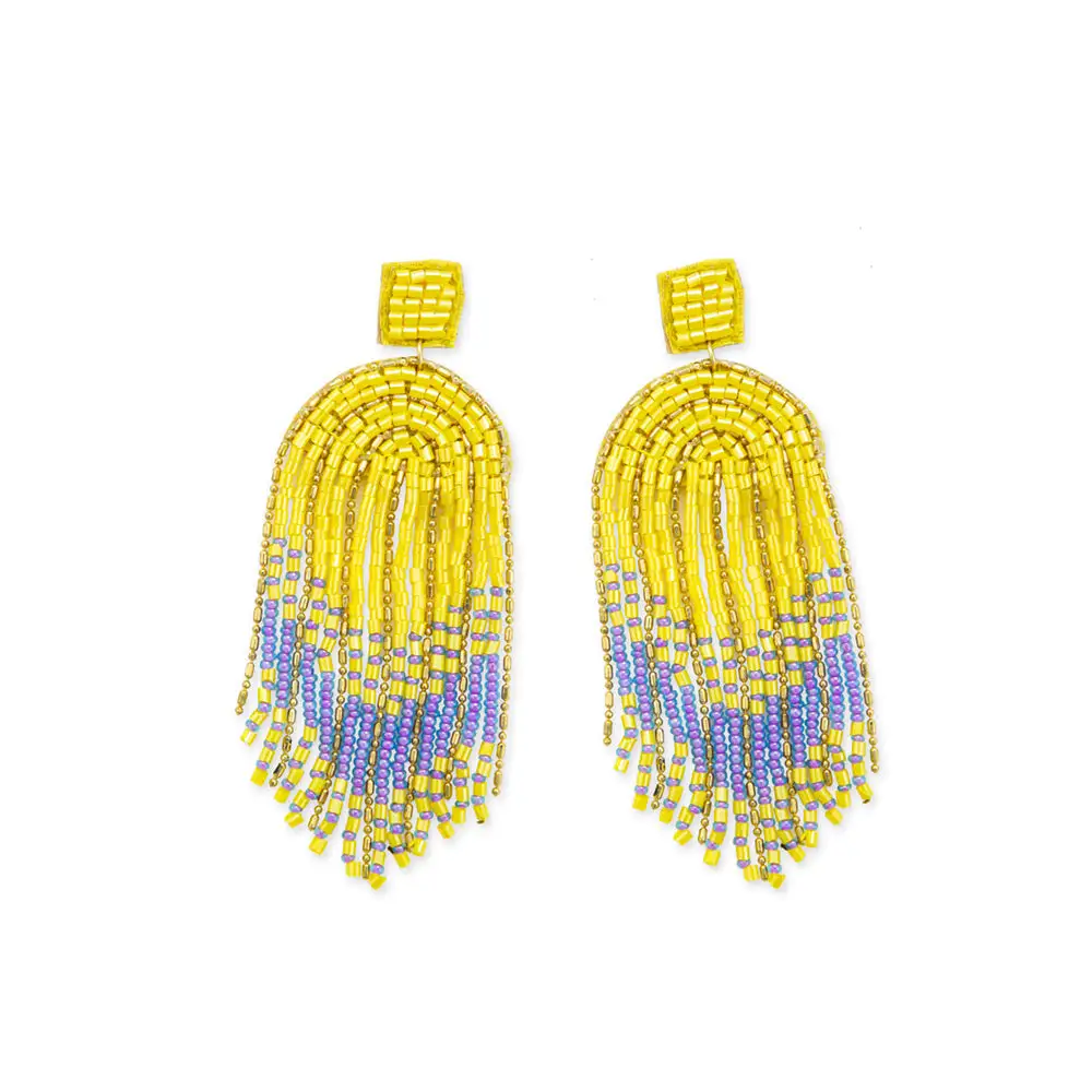 Elegant Chic Artful Beaded Earrings