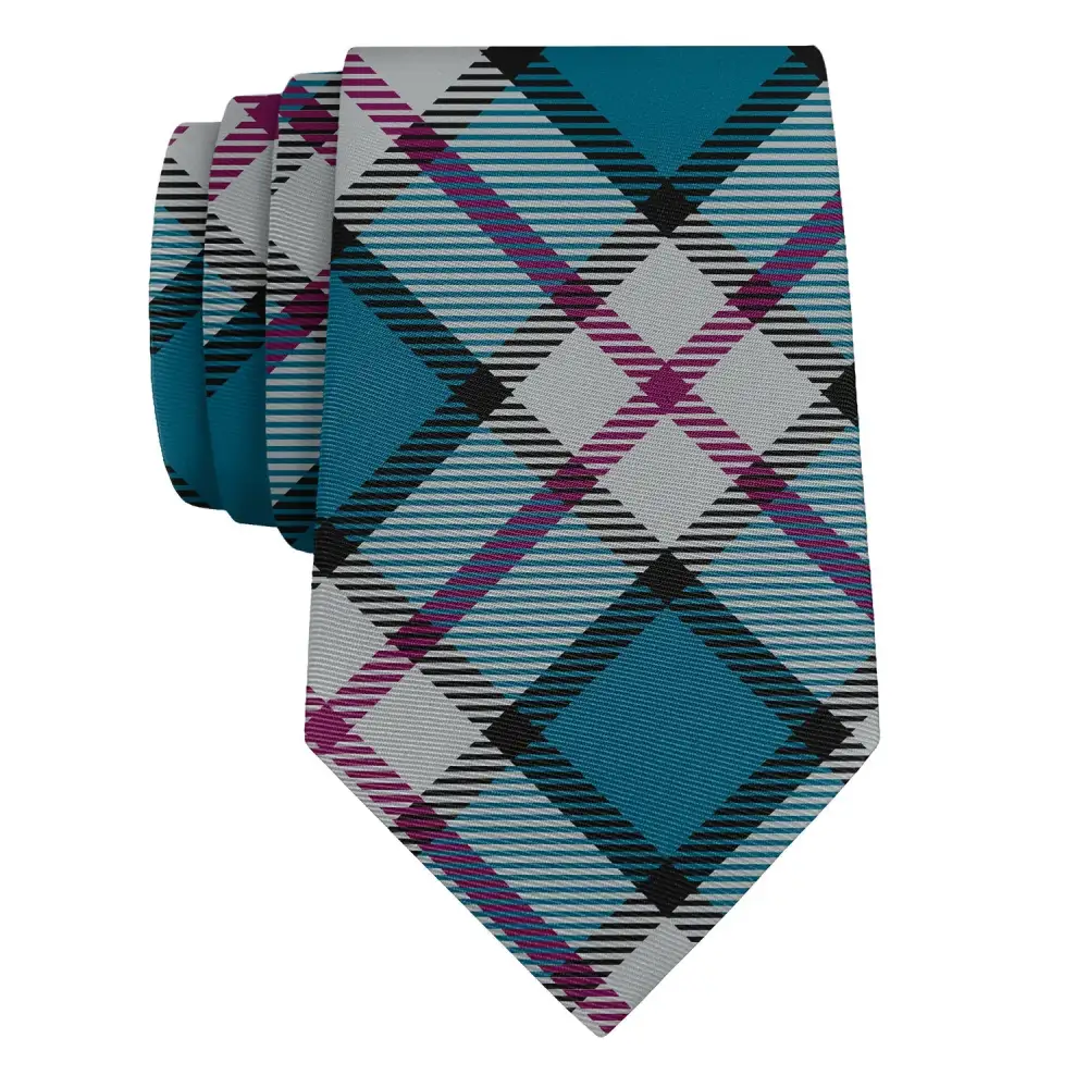 Refined Plaid Arrangement Necktie