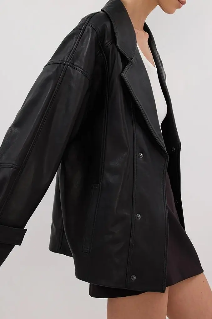BLACK LEATHER JACKET