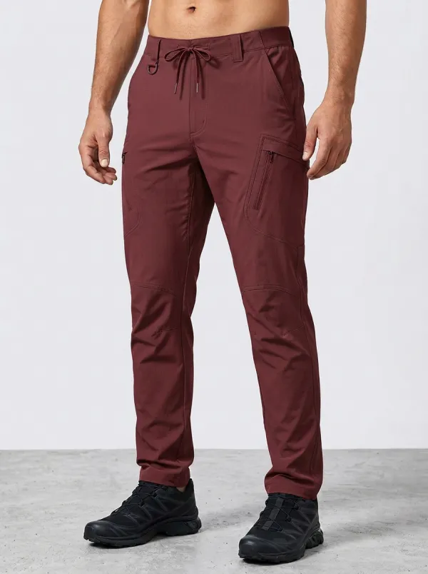 Men's Multi-Pocket Quick-Dry Utility D-Ring Cargo Pants