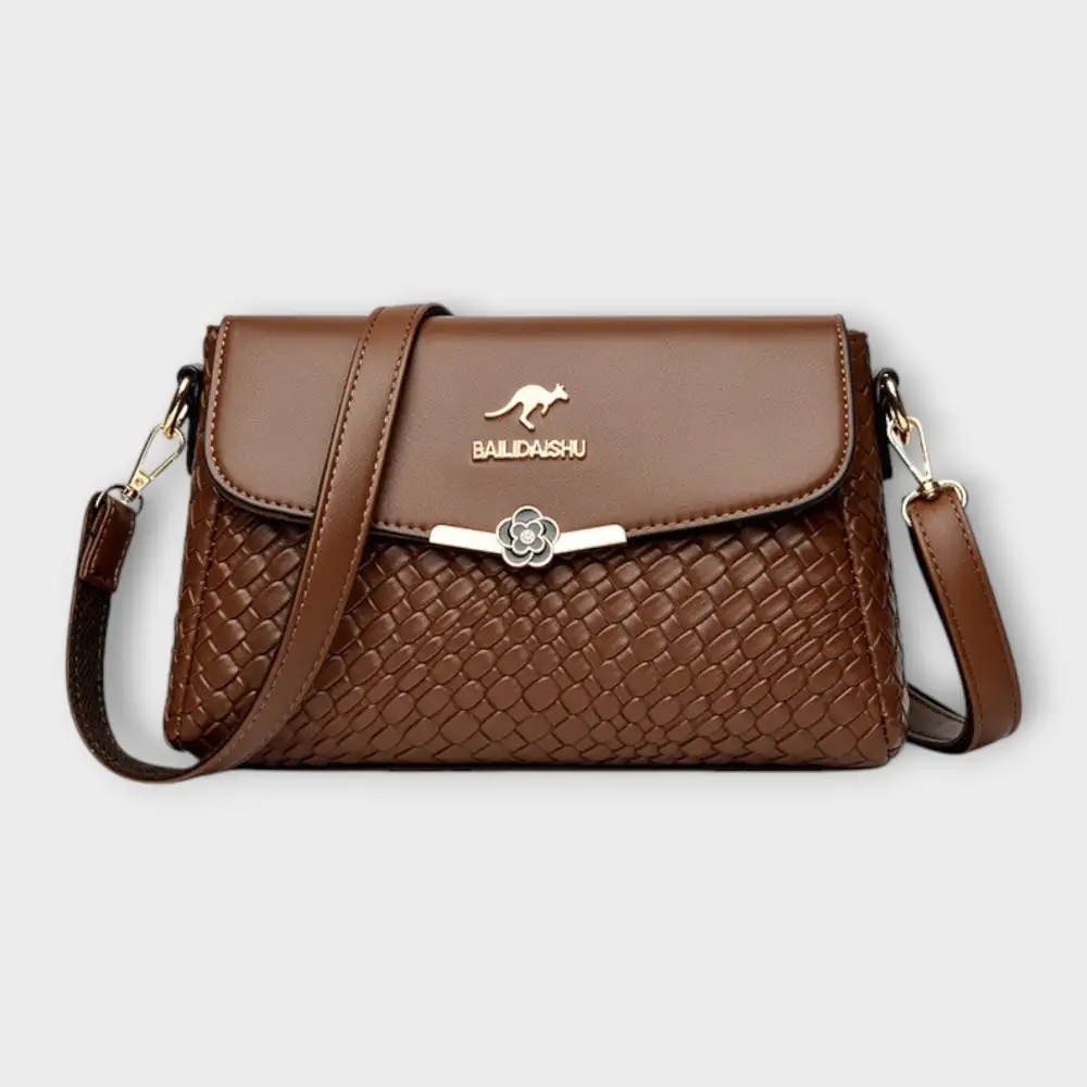 Braided Leather Shoulder Bag