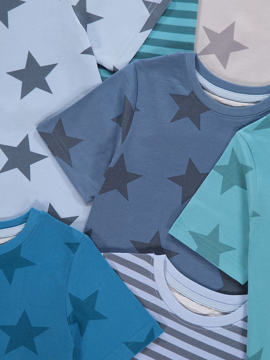 Stars and Stripes Short Pyjamas 7 Pack detail 1