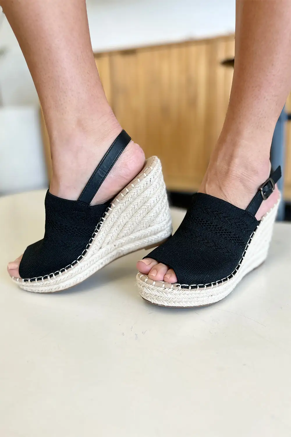 Peep-Toe Open-Toe Heeled Sandals