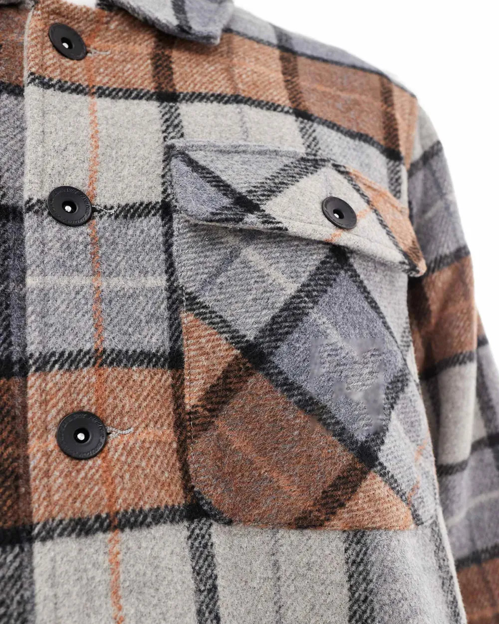 Spread Collar Shirt In Beige